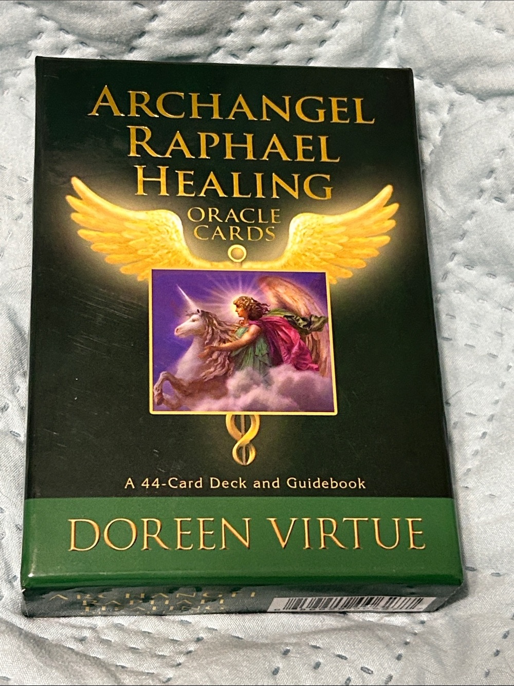 Archangel Raphael Healing Oracle Cards by Doreen Virtue - Green and Gold